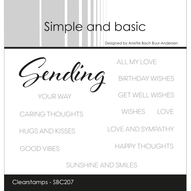 Akrylstempel Sending SBC207 Simpel and Basic