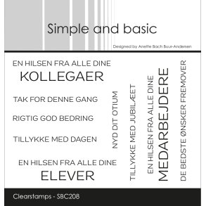 Akrylstempel En hilsen SBC208 A6 