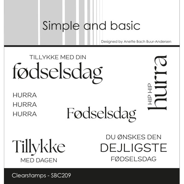 Akrylstempel Fdselsdag SBC209 A6