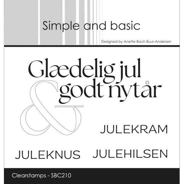 Akrylstempel Julehilsen SBC210