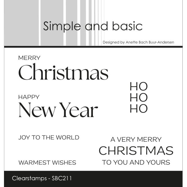 Akrylstempel Merry Christmas SBC211 