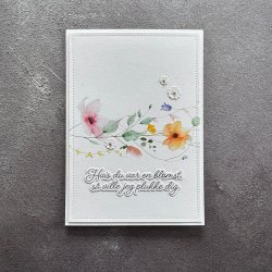 Stempel og die Danske tekster SBC217 Simple and Basic