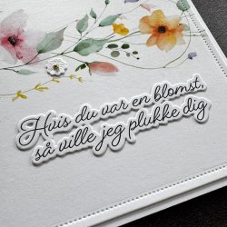 Stempel og die Danske tekster SBC217 Simple and Basic