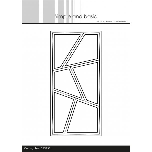 Die SBD158 Mini slimcard Wonky windows Simple and Basic