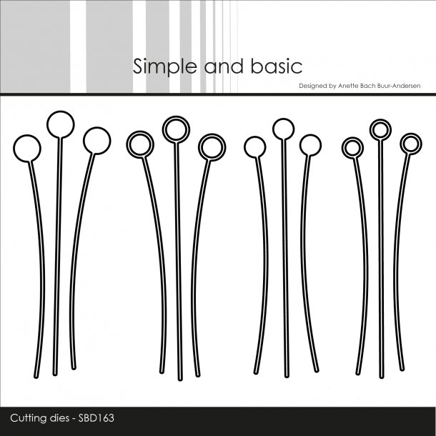 Die SBD163 Decorative dot branches Simple and Basic