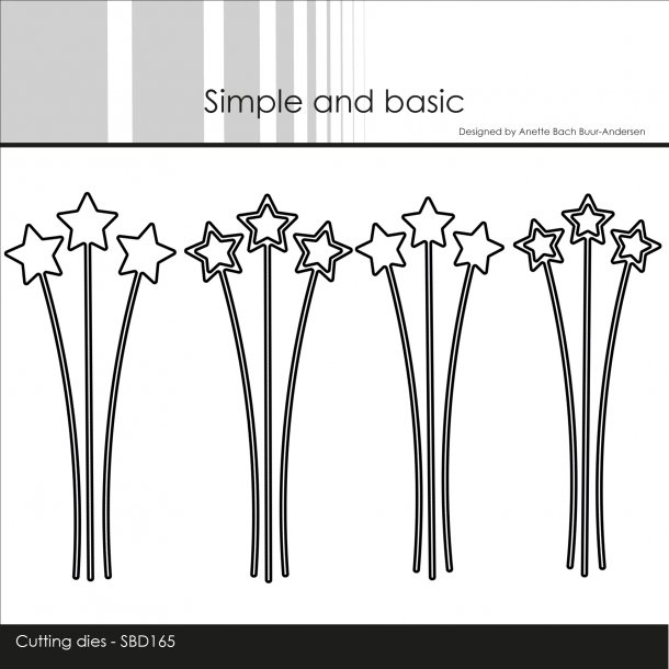 Die SBD165 Decorative star branches Simple and Basic