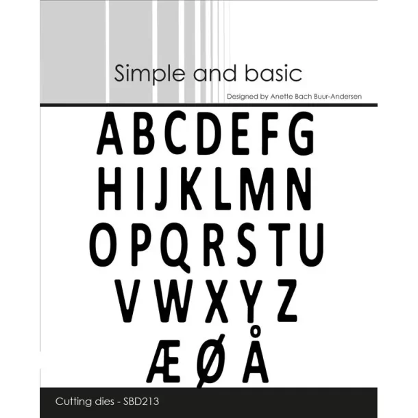 Die "Mini Alphabet" SBD213 Simple and basic
