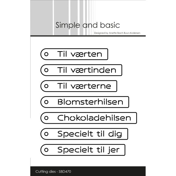 Die Danske tag tekster SBD470