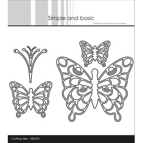 Die Simple butterflies Outline SBD531 