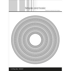 Die Combi Striped Frames - Circle SBD537 Simple and basic 