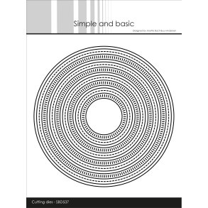 Die Combi Striped Frames - Circle SBD537 Simple and basic 