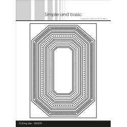 Die Misc Edged Borders A6 SBD539 Simple and basic 