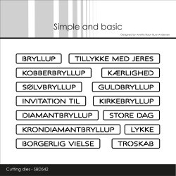 Die All-in-one-Plate Bryllup SBD542 Simple and basic 