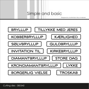 Die All-in-one-Plate Bryllup SBD542 Simple and basic 