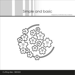 Die Flower Wreath - halfcircle SBD553 