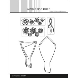 Die Bouquet of flowers SBD554  D24