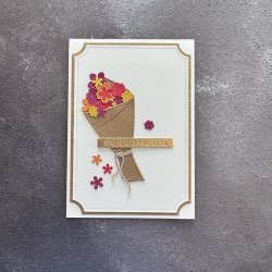 Die Bouquet of flowers SBD554  D24