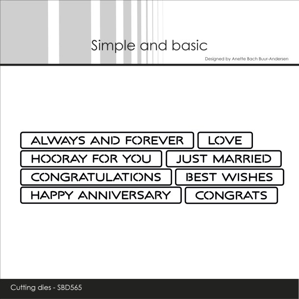Die All-in-one Plate - Love SBD565 Simple and Basic 