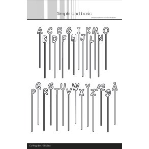 Die Alphabet on a stick SBD566 Simple and basic