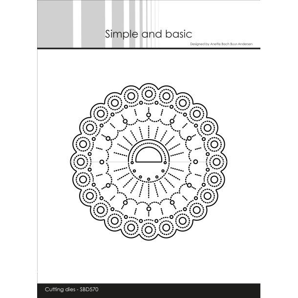 Die Decorative treatbag topper SBD570 Simple and basic 