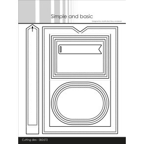 Die Sliding Card SBD572 Simple and basic 