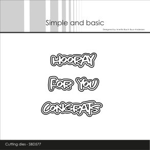 Die Hooray SBD577 Simple and basic