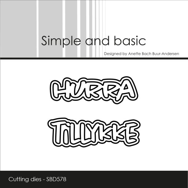 Die Hurra + Tillykke SBD578 Simple and basic 