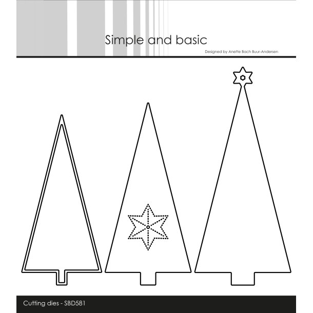 Die Christmas Trees SBD581 Simpel and basic 