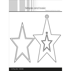 Die Oblong stars w/tag 1 SBD582