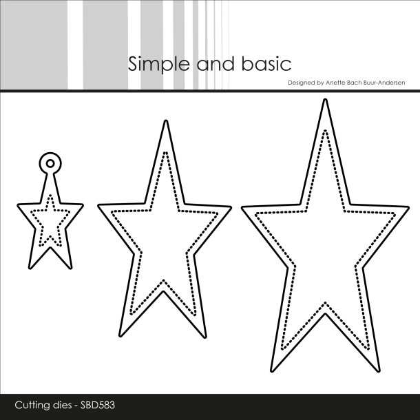 Die Oblong stars w/tag 2 SBD583
