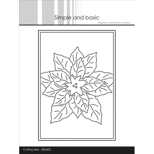 Die A6 Poinsettia SBD603 Simple and Basic 