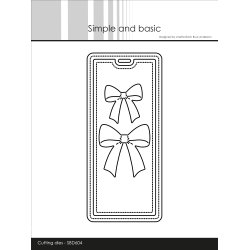 Die Beautiful bows on a tag SBD604 Simple and basic 