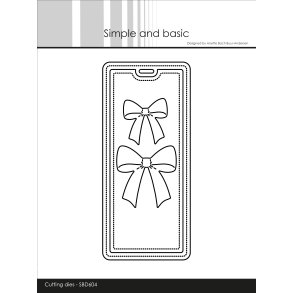 Die Beautiful bows on a tag SBD604 Simple and basic 