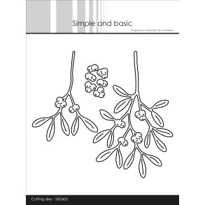 Die Beautifull mistletoe SBD605 Simple and Basic 