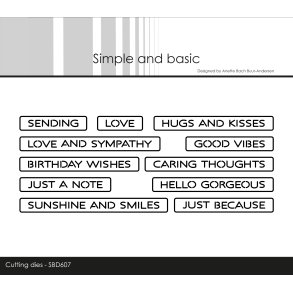 Die All-in-one plate Good vibes SBD607 Simple and Basic 