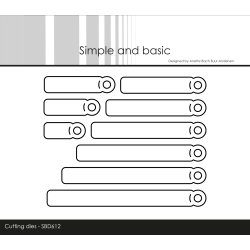 Die Tags for All-in-one Plates SBD612 Simple and basic 