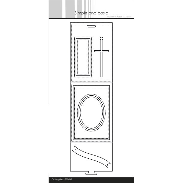 Die Place card A7 SBD647 Simple and basic 