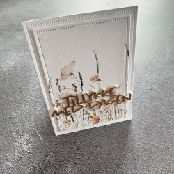 Die Place card A7 SBD647 Simple and basic 