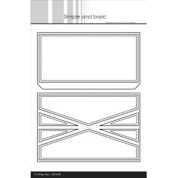 Die Mini slim folding card SBD648 Simple and basic 