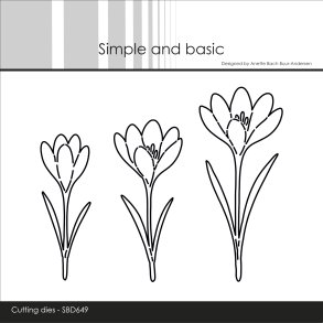 Die Beautiful crocuses SBD649 Simple and basic 