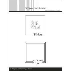 Stempel og die Tillykke SBD652 Simple and basic