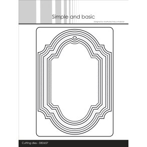 Die Decorative frames and tag with add SBD657 Simple and basic 