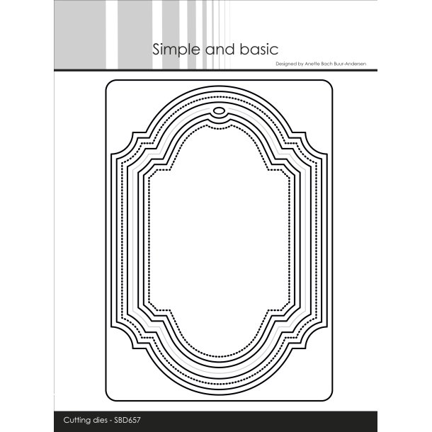 Die Decorative frames and tag with add SBD657 Simple and basic 