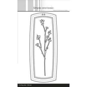 Die Mega tag with elegant edges SBD660 Simple and Basic 