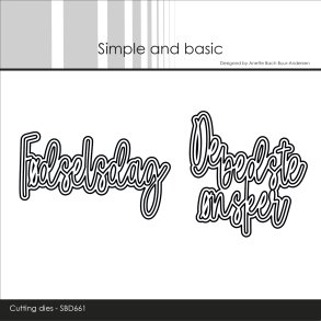 Die F�dselsdag/de bedste �nsker SBD661 Simple and Basic 