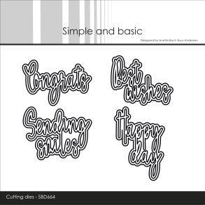 Die Engelske tekster SBD664 Simple and Basic 