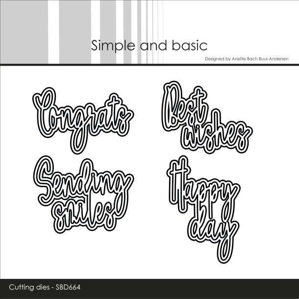 Die Engelske tekster SBD664 Simple and Basic FORUDBESTILLING P� LAGER D. 10/4 EFTERMIDDAG