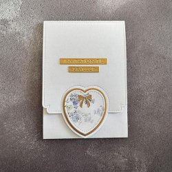 Die A6 Heart Card front SBD666 Simple and Basic 