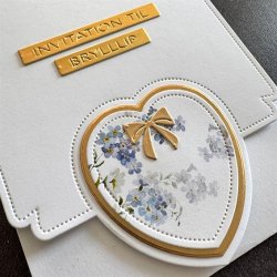Die A6 Heart Card front SBD666 Simple and Basic 