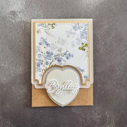 Die A6 Heart Card front SBD666 Simple and Basic 